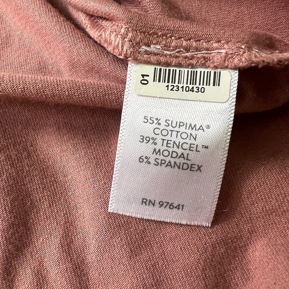 J. Jill Size LP Luxe Supima Everyday turtleneck tunic in dusty rose - Picture 8 of 10